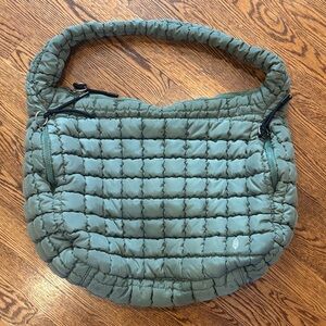 FP Movement by Free People Quilted Shoulder Bag in Sage Green